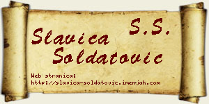 Slavica Soldatović vizit kartica